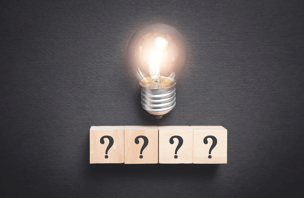 question marks on wooden blocks with light bulb electrician wilmington nc