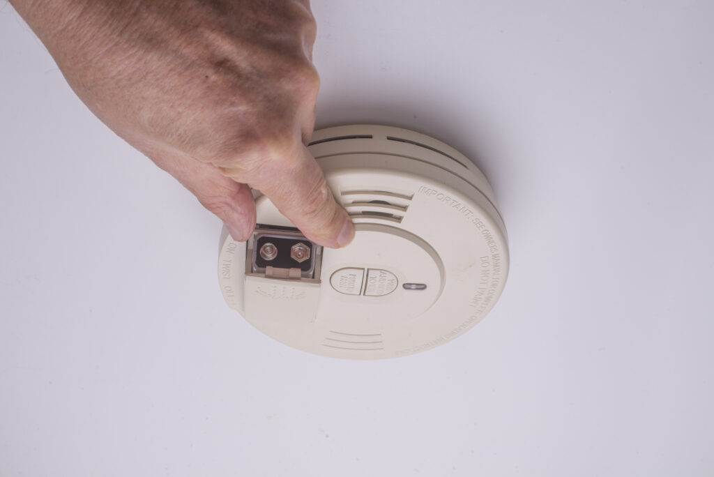Replace Carbon Dioxide and Smoke Detector Batteries.