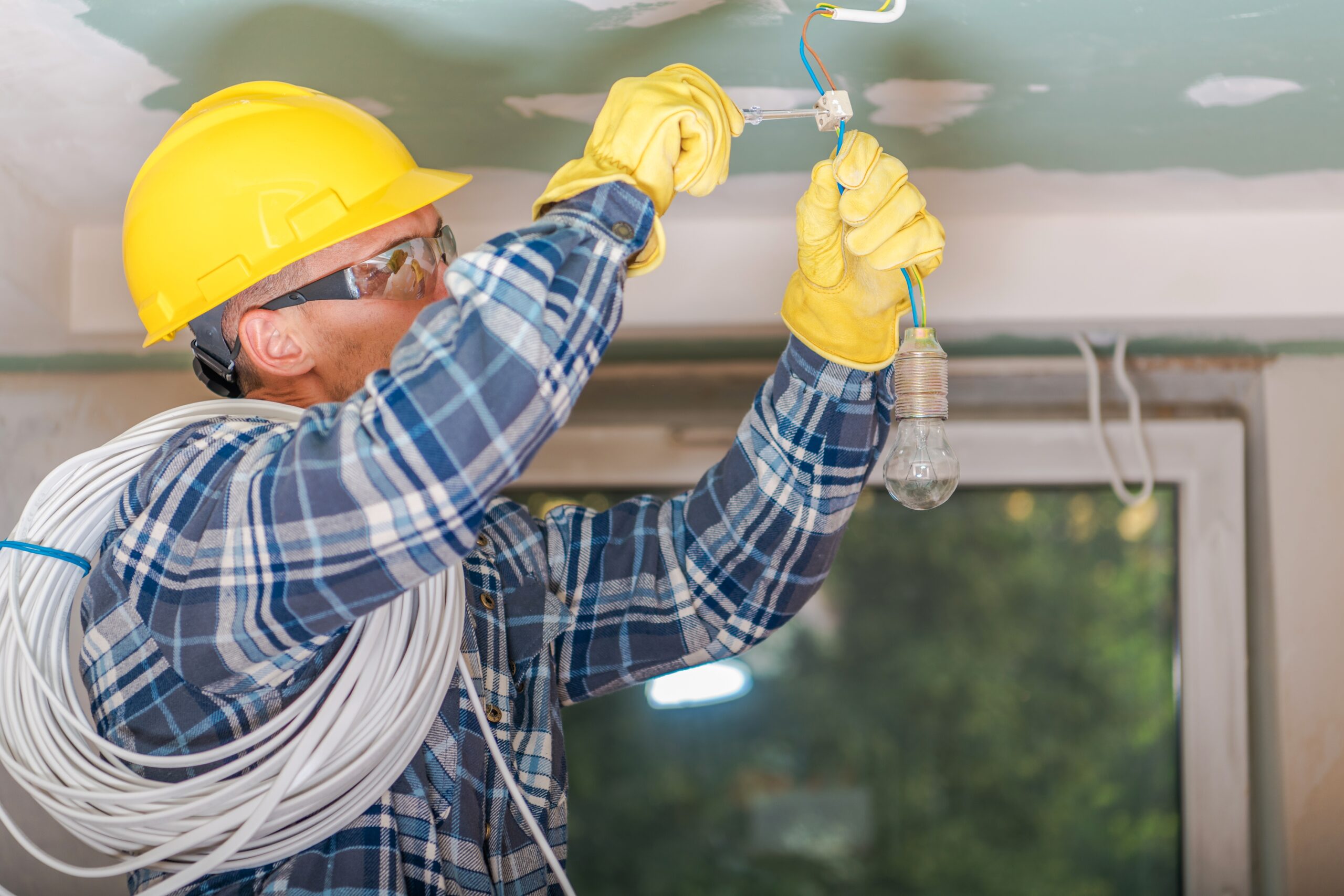 Inspect wiring and reinstallation of residential electrical system. Electrical Dips.